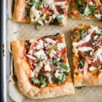 Sheet Pan Pizza | cookandsavor.com