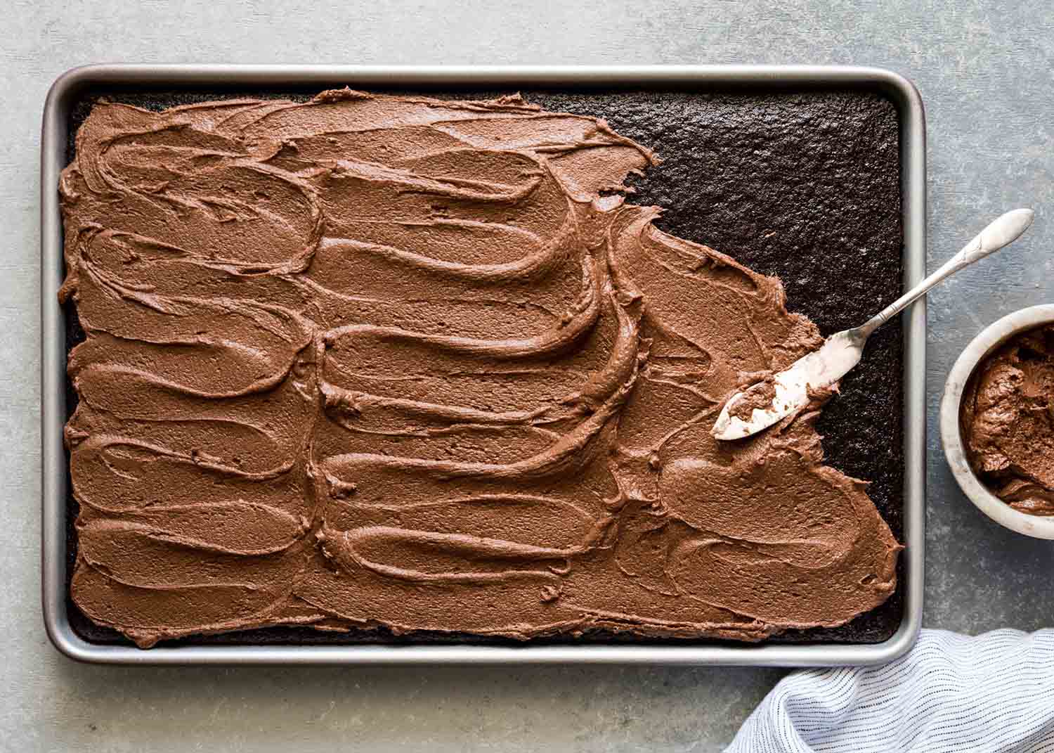 Double Chocolate Sheet Cake | cookandsavor.com