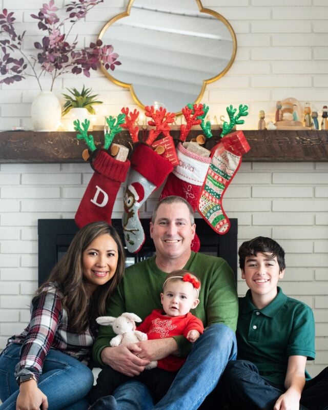 Merry Christmas from our family to yours. 🎄❤️Will, Jenny, Diego & Olivia

Swipe left to see photos of Olivia opening her gifts 🎁

Family photo 📸: camera on a tripod with a timer 

#christmas2021 #merrychristmas